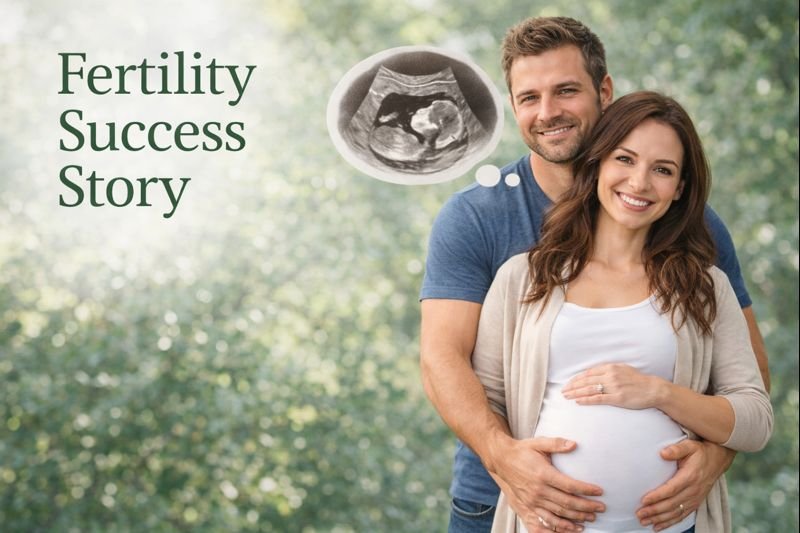Happy couple expecting baby - Fertility success story